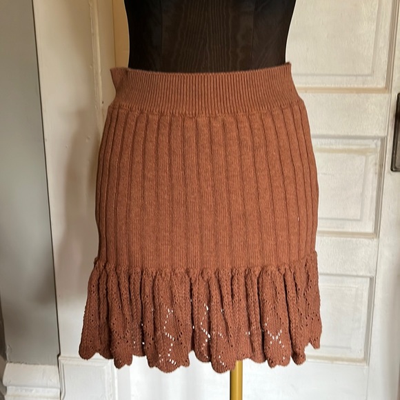 Free People Brown Skirt - Picture 1 of 2